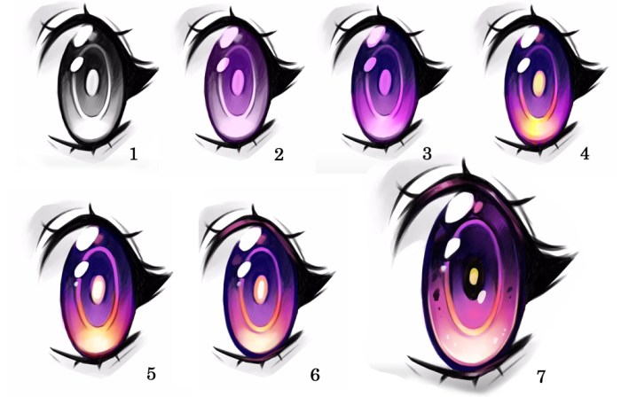 Anime eye coloring tutorial