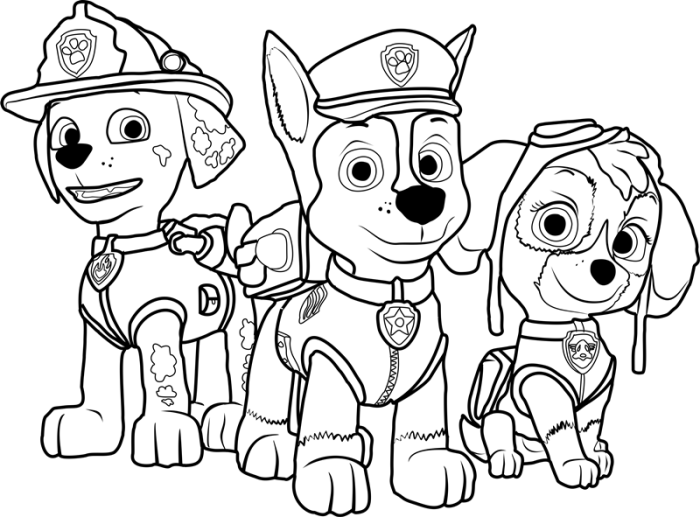 Animal coloring pages hard pawpatrol