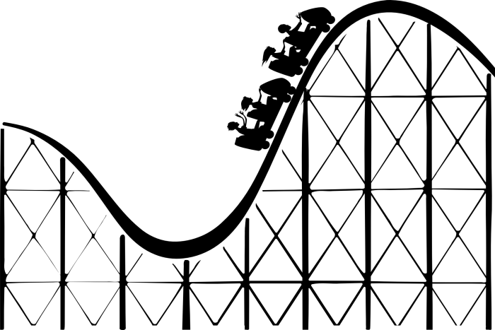 Roller coaster coloring book