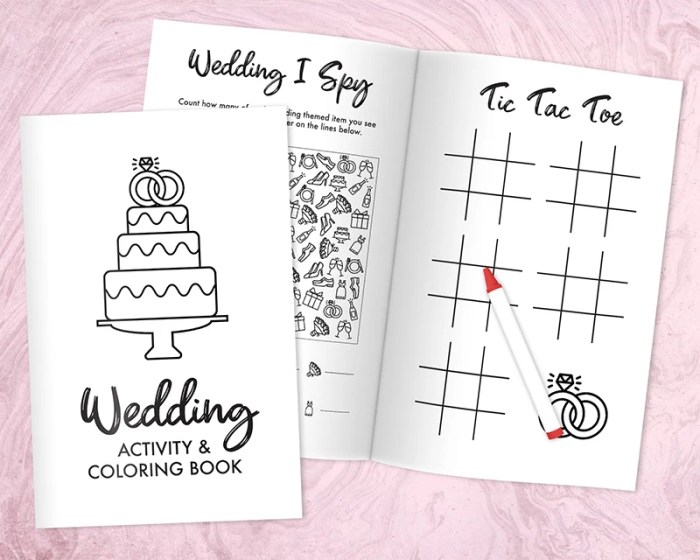 Wedding coloring book printable