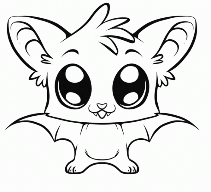 Cute halloween animals coloring pages