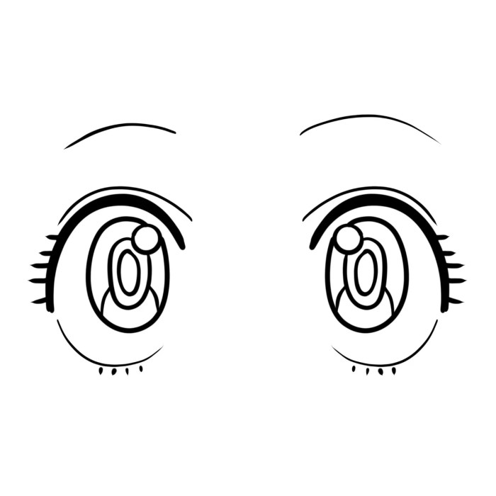 Anime eye coloring page