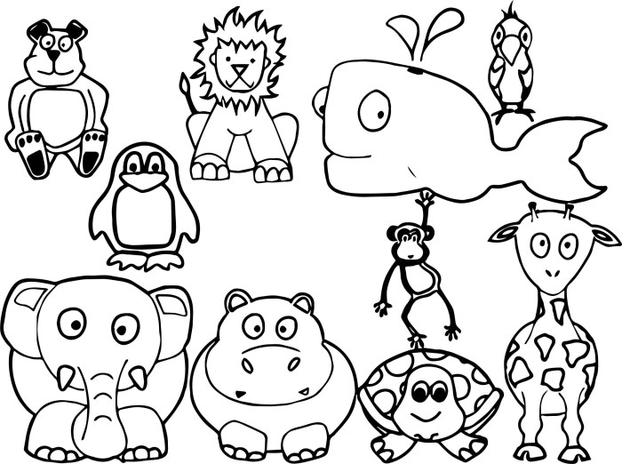 Free coloring pages with animals