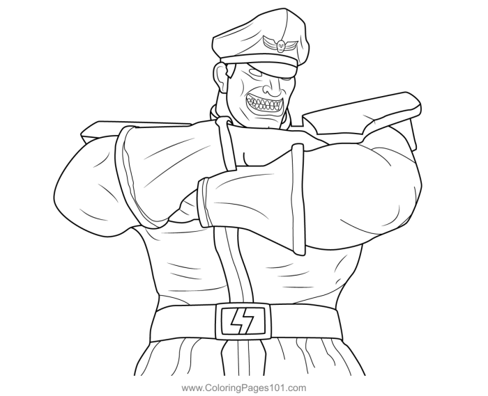 Anime coloring page fighter