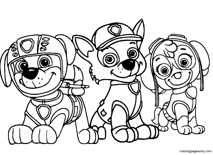 Animal coloring pages hard pawpatrol