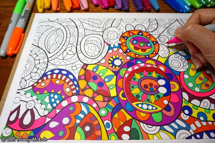 Coloring books for elderly