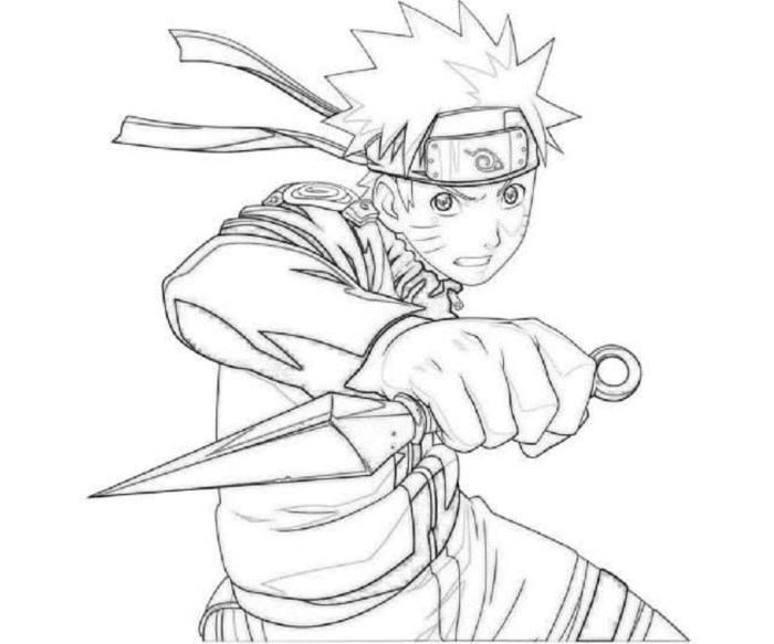 Anime naruto coloring pages