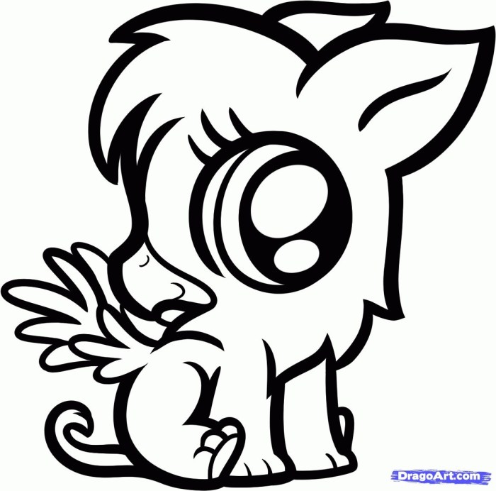 Free kawaii animal coloring pages