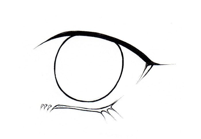 Anime eye coloring page