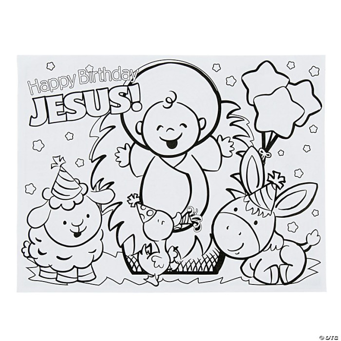 Happy birthday jesus coloring book