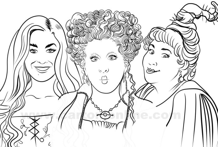 Hocus pocus coloring book