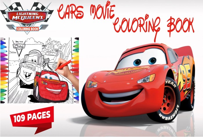 Lightning mcqueen coloring book pages