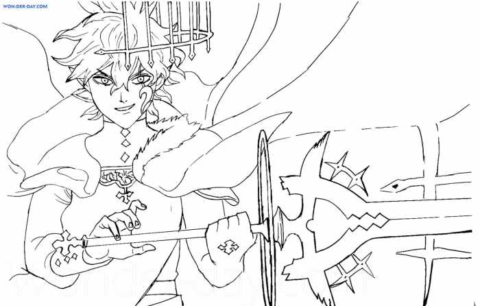 Anime Coloring Pages Black Clover