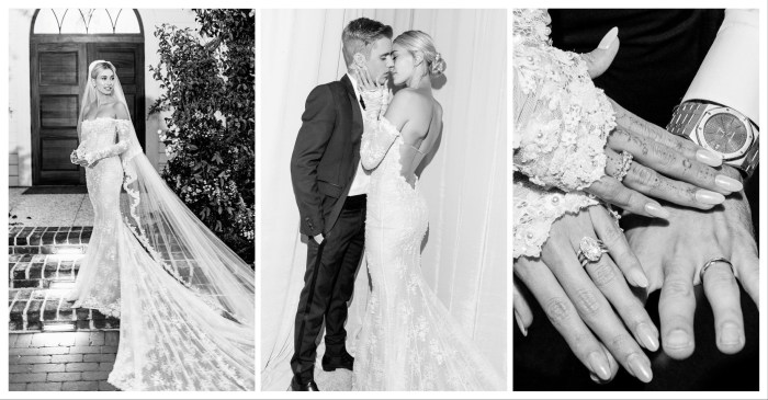 Virgil abloh hailey bieber wedding dress