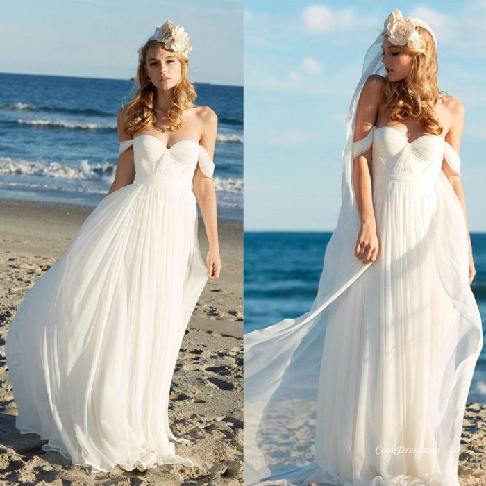 Beach wedding dress plus size