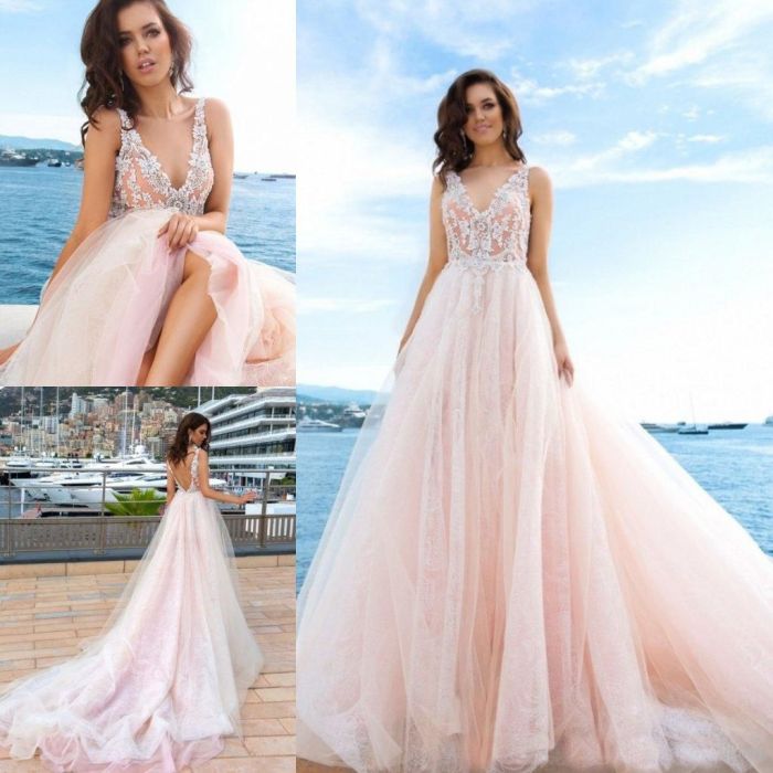 Pink Beach Wedding Dresses A Style Guide