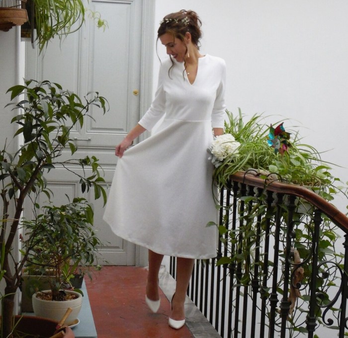 Long sleeve wedding dress winter