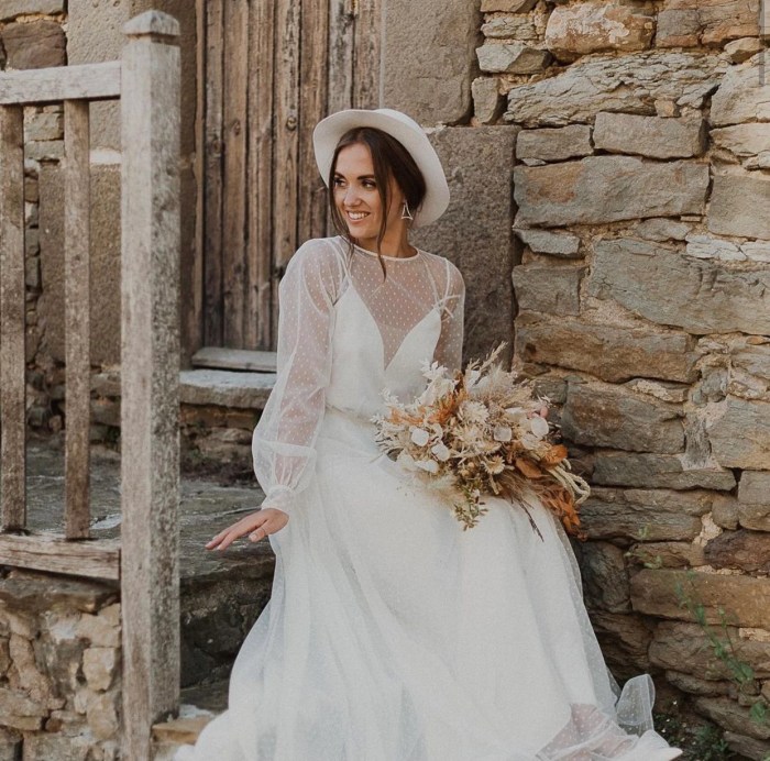 Polka dot dress for wedding