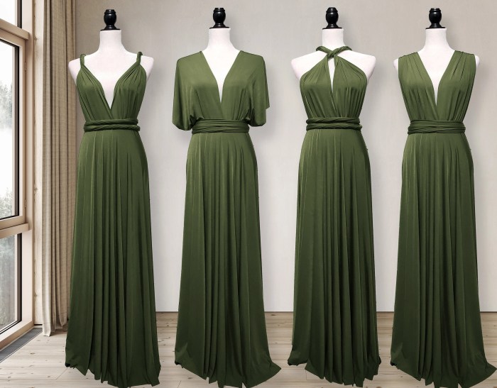 Olive dress for wedding