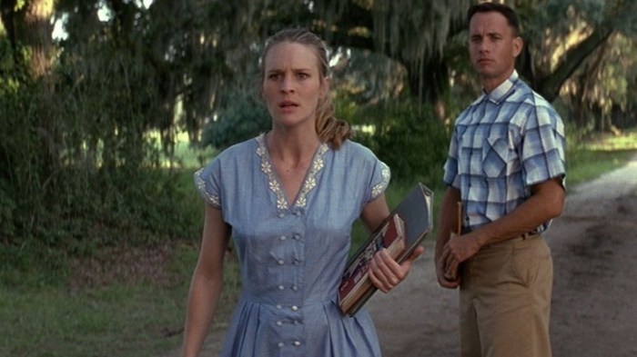 Jenny's wedding dress in forrest gump