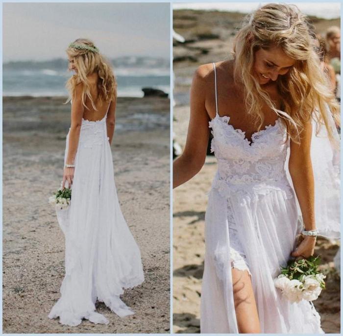 Beach themed wedding dresses