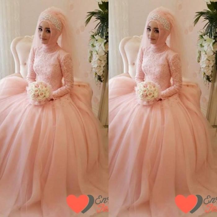 Peach wedding guest dress